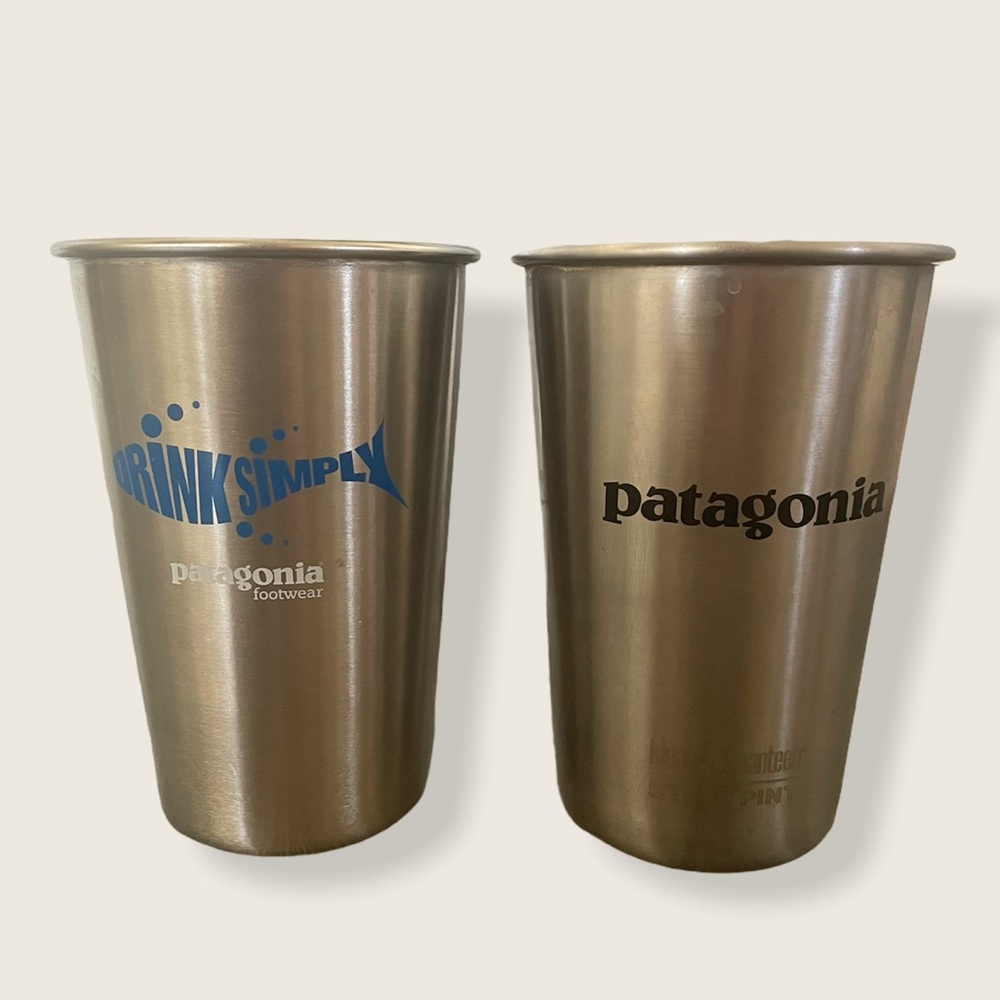 Two Clean Canteen Steel Patagonia Pint cups